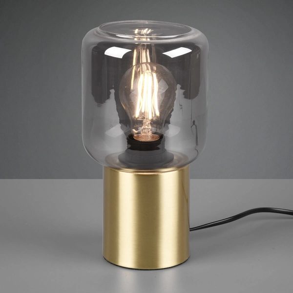 Loftowa lampka nocna Nico R50591008 RL Light szklana złota przydymiona
