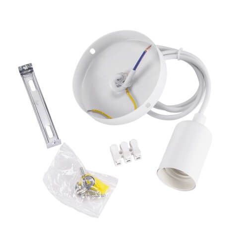 LAMPA wisząca UNO 03810 Ideus metalowa OPRAWA loftowy zwis biały