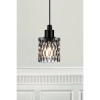 Wisząca lampa tuba Hollywood 46483047 szklana przydymiony