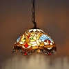 Lampa witrażowa wisząca tiffany Capolavoro ABR-LW-CAPO3 szklana kolorowa