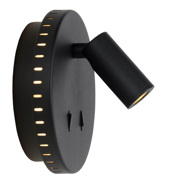 Ścienna lampa nad łóżko BENTJER 79201/09/30 Lucide LED 6W+3W 3000K czarny