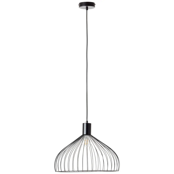 Druciana lampa wisząca Blacky 99392/06 nad stół czarny