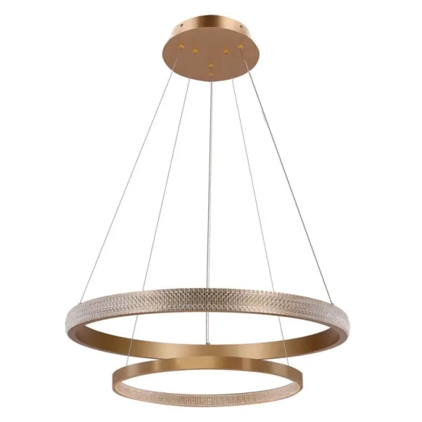 Pierścieniowa lampa wisząca Hashim 32-28433 LED 34+22W 4000K nad stół złota