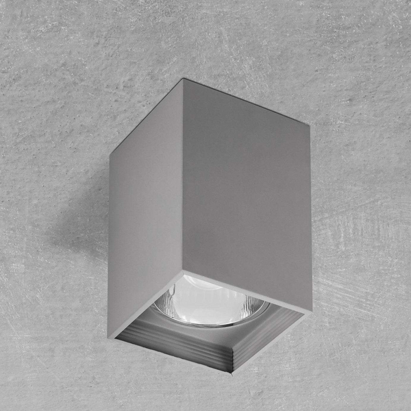 Spot LAMPA sufitowa MADDOX 2487 Rabalux prostokątna OPRAWA metalowa kostka downlight cube szary