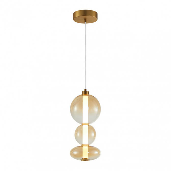 Wisząca lampa Sonte PND-24352V-24W-AB-AMB Italux LED 40W 3000K antyczny brąz