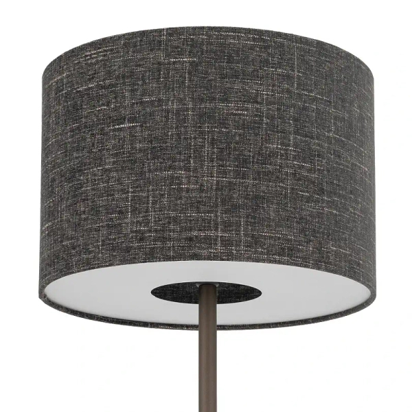 Podłogowa lampa do salonu AMARELA 11663 z tkaniny brązowa