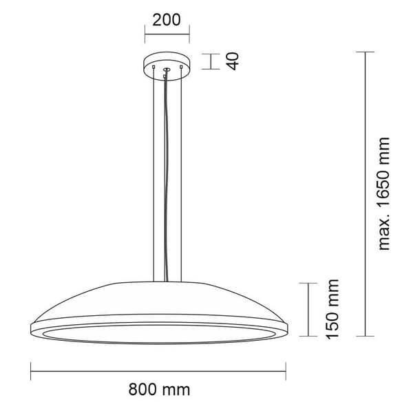 LAMPA wisząca WANTO 5523 Shilo okrągła OPRAWA zwis snelo czarny