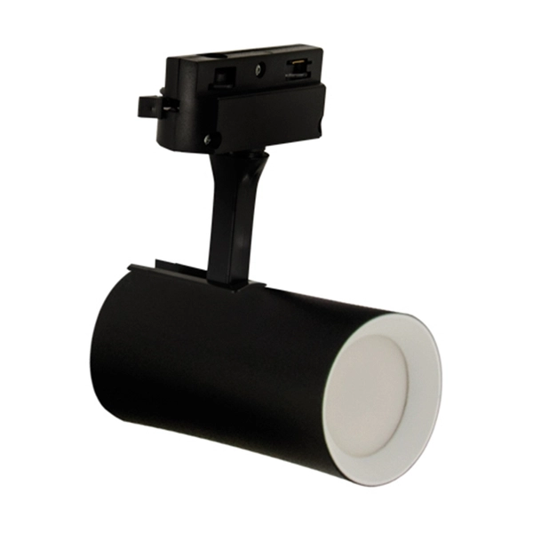 Regulowana lampa sufitowa Luter czarne tuby na szynie