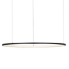 Wisząca czarna lampa pierścienie LED 75W 3000K podwójna nad wyspę ringowa SLD/000027/3000/B/L