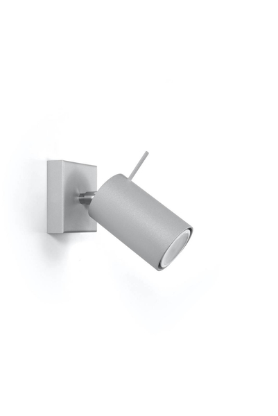 Kinkiet LAMPA ścienna Ring SL.0449 Sollux regulowana OPRAWA metalowa tuba szara