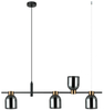 Lampa wisząca Servio PND-66892-4-BK-SG z kloszami czarna