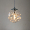 LAMPA wisząca GLAMOUR LA068/P_C LED 40W szklana OPRAWA dekoracyjny zwis glamour przezroczysty
