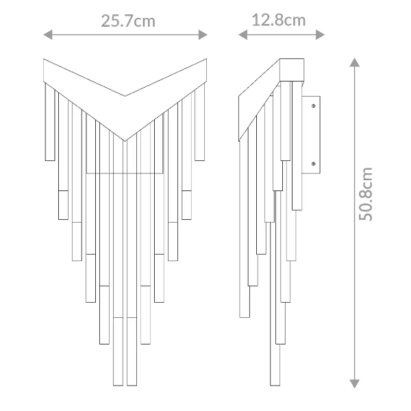 Ścienna lampa glamour Vivien QN-VIVIEN-1W-BG LED 12W 3000K złota
