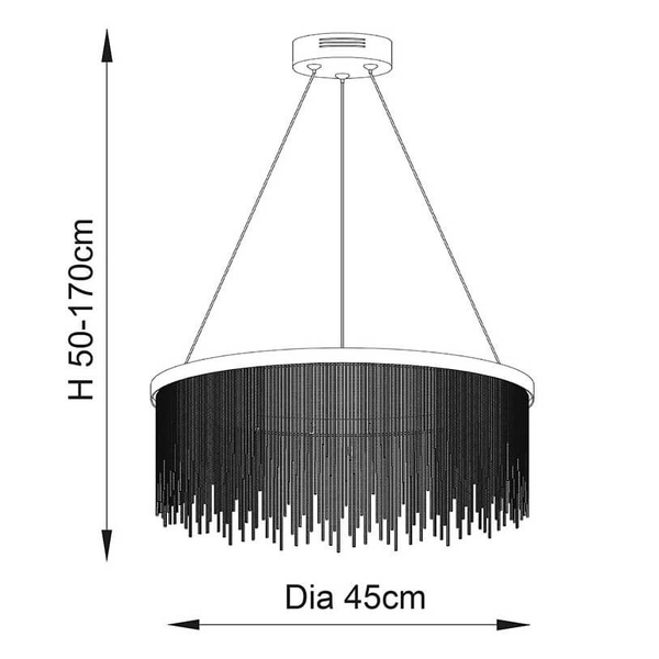 Wisząca lampa nad stół Zelma 92178 outlet LED 20W 2800K do salonu miedziana