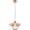 LAMPA wisząca Nevis 69030H Globo szklana OPRAWA vintage ZWIS kula ball brąz antyczny przezroczysta