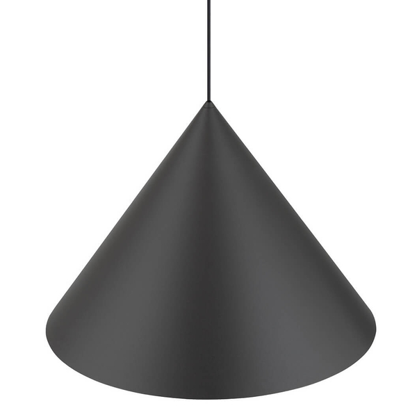Salonowa lampa zwisowa Zenith 10873 Nowodvorski stożkowa jedwabisty grafit