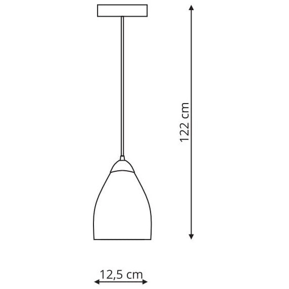 LAMPA wisząca NIKI LP-567/1P transp Light Prestige szklana OPRAWA loftowy zwis przezroczysty
