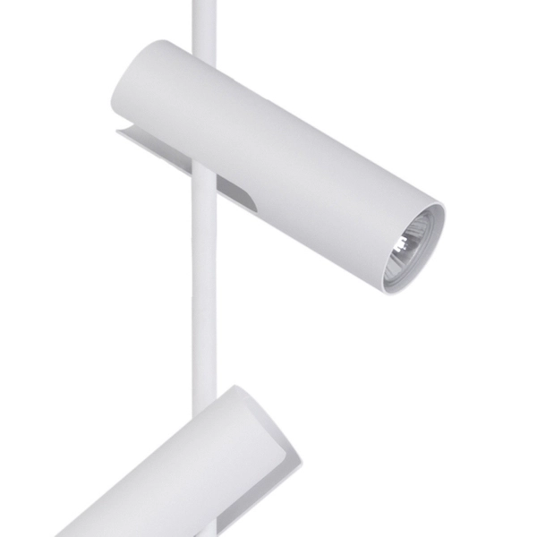 Natynkowa LAMPA sufitowa LEDA 33105 Sigma metalowa OPRAWA regulowany plafon tuby białe