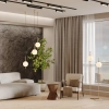 Podłogowa lampa The Sixth Sense Z020FL-L12BS3K LED 12W 3000K kule mosiądz