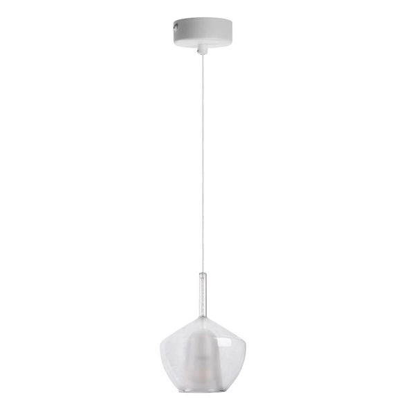 Szklana lampa wisząca GRACE AZ6294 Azzardo przezroczysty biały