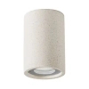 Sufitowa lampa do ogrodu MIRENZO LE75181 tuba z piaskowca IP65 biała