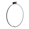 Pierścieniowa ścienna lampa VISUAL czarna W0437 1xLED 28W 3000K IP44 ring