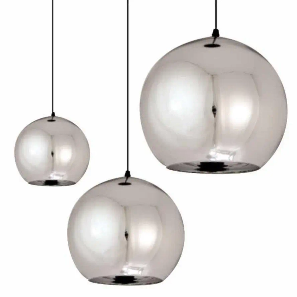 Zwisowa lampa lustrzana Glow ST-9021 CHROME Step nad stół kula chrom