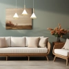 Potrójna wisząca lampa  PERU WHITE MLP0980 stożki potrójne białe