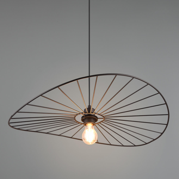 Wisząca lampa Chapeau R31451032 RL Light kapelusz metalowy czarny