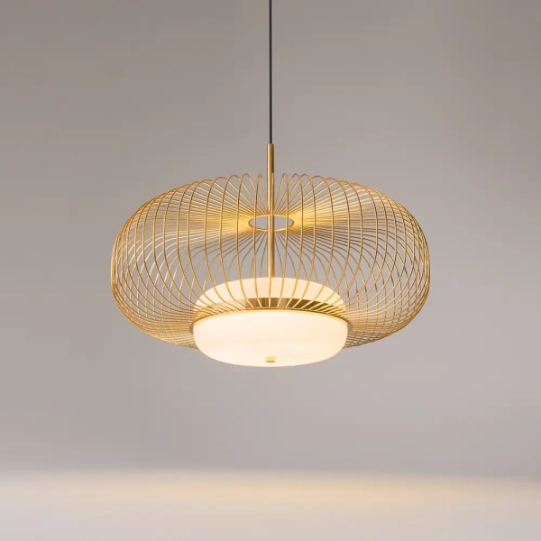 Druciana lampa wisząca Levitation MOD376PL-L30G3K LED 20W 3000K mosiądz