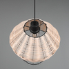 Zwisająca lampa Borka R31261936 RL Light koszyk druciak drewniana czarna