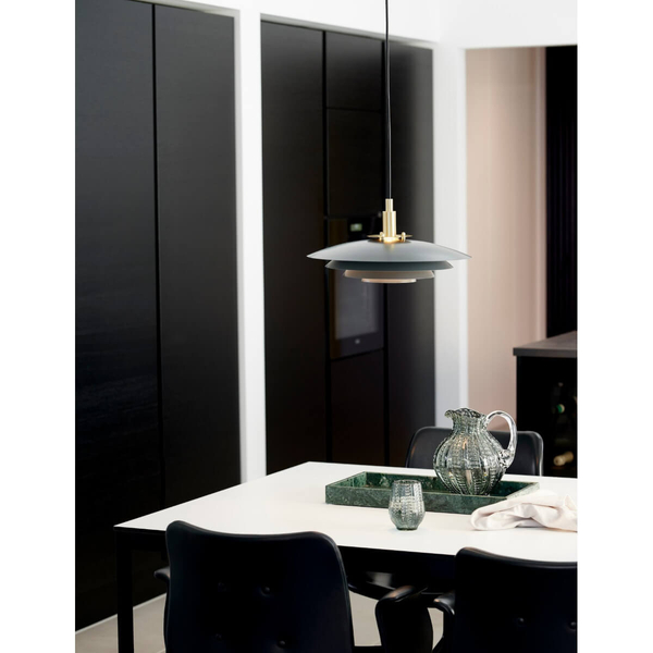 Wisząca lampa nad stół Bretagne 39489910 do jadalni szary