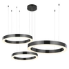 Wisząca lampa CIRCLE ST-8848-60+80+100 black LED 112W 3000K czarny