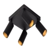 Przysufitowa lampa z tubkami CLUBS 09939/14/30 Lucide regulowana czarny