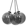 Wisząca lampa salonowa DOHAR 9143 Shilo nad stół grono szkło czarna