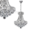 LAMPA wisząca VEN W-E 1373/6 glamour OPRAWA zwis kryształowe kule balls przezroczyste