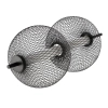 Ażurowa lampa wisząca Puma 32-35356 LED 10W 3000K kulista podwójna czarna