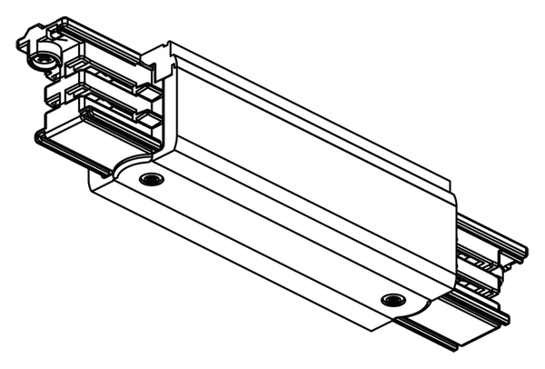 Zasilający łącznik liniowy wewnętrzny 8111 Shilo do 3-fazowej szyny czarny