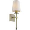 Kinkiet LAMPA ścienna CASOLI LP-2118/1W PATYNA Light Prestige klasyczna OPRAWA abażurowa patyna kremowa