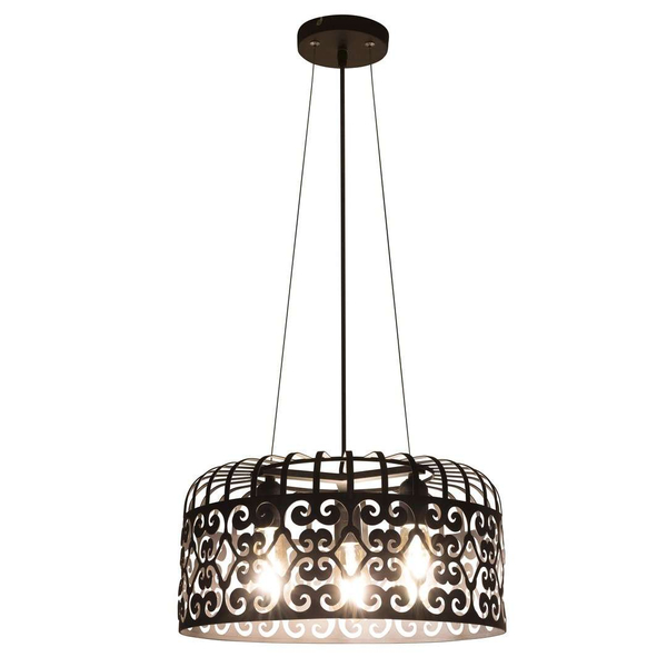 LAMPA wisząca ALESSANDRA 2158 Rabalux metalowa OPRAWA ażurowy zwis vintage czarny