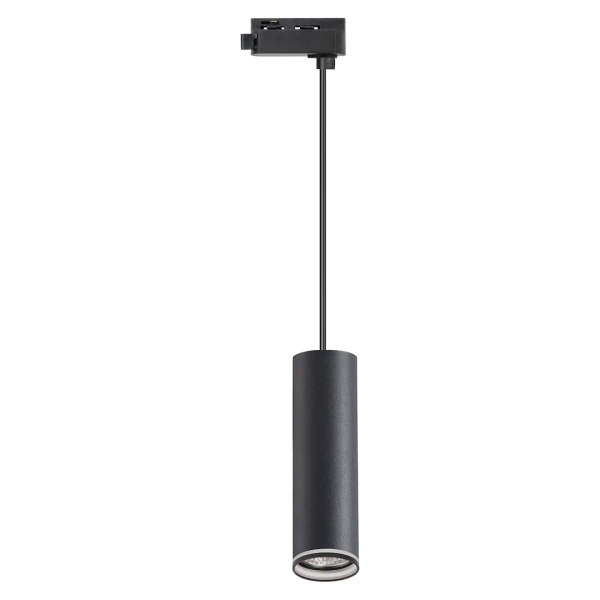 Jednofazowa wisząca lampa szynoprzewodowa Pipe Ring Track ML2077 czarny