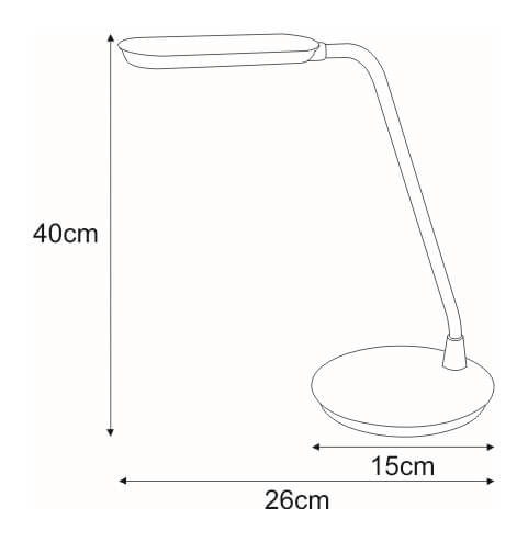 Dotykowa lampa stojąca Solo K-BL1208 LED 5W czerwona