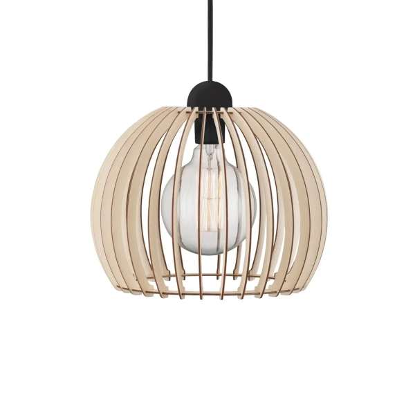 Wisząca lampa do jadalni Chino 84833014 drewniana beżowy