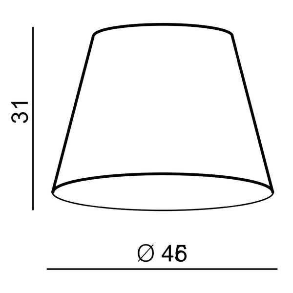 Materiałowy klosz do lampy SHADE AZ3672 Azzardo szary