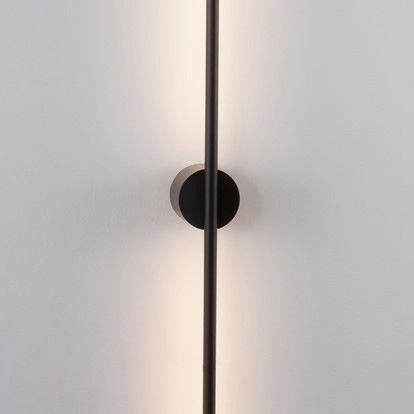 Ledowy kinkiet metalowy Tunja LE42606 czarny 20W 3000K lampa do salonu