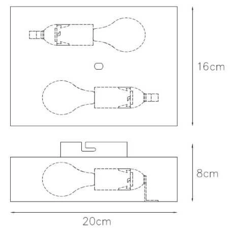 Lampa ścienna na przedpokój Ovalis 12219/02/02 mosiądz