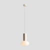 Szklana lampa wisząca nad wyspę Flo Cream S 7000G9_S beżowa