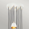 Lampa wisząca sufitowa QN-NULA-12P pająk zwisy białe