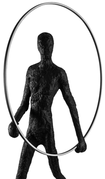 Lampa stojąca akrobata Atlas A AZ4984 podłogowa human czarna