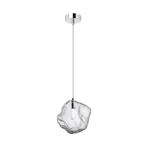 Salonowa lampa wisząca Rock nad stół nowoczesna chrom